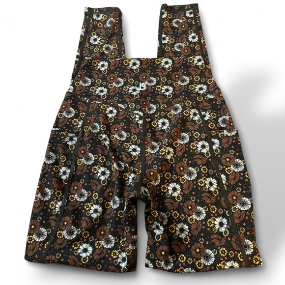 NWOT Buffbunny Rosa Floral Brown Hi rise Pocket Legging size XS - Picture 10 of 10